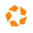 An orange star logo formed by several irregular geometric shapes on a white background.
