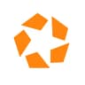 An orange star logo formed by several irregular geometric shapes on a white background.